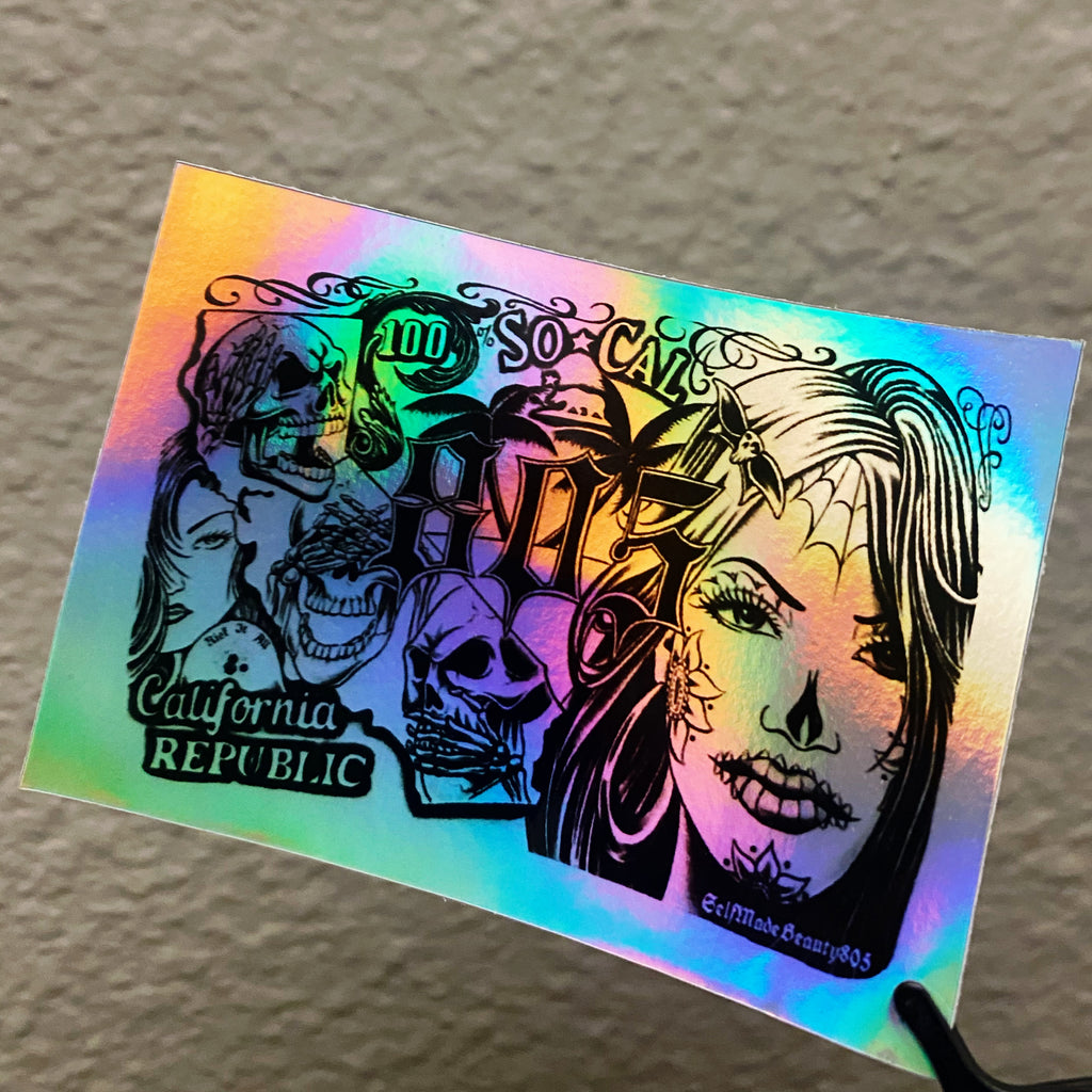 805 Cali Sticker